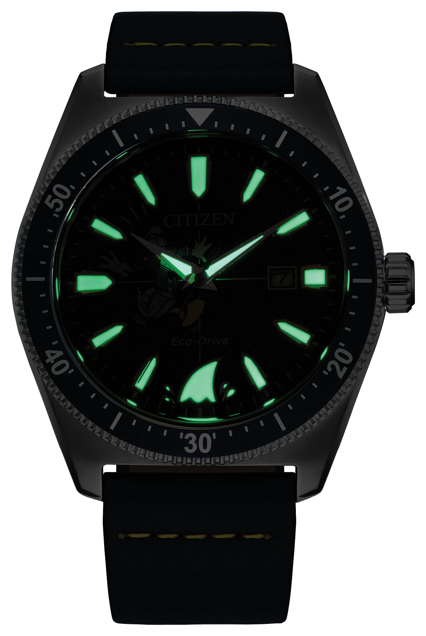 Donald Duck Blue Dial Leather Strap AW1790-05W | CITIZEN